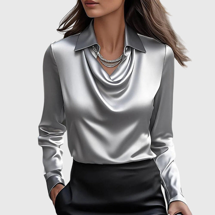 Mirela | Blusa Plisada con Lúrex