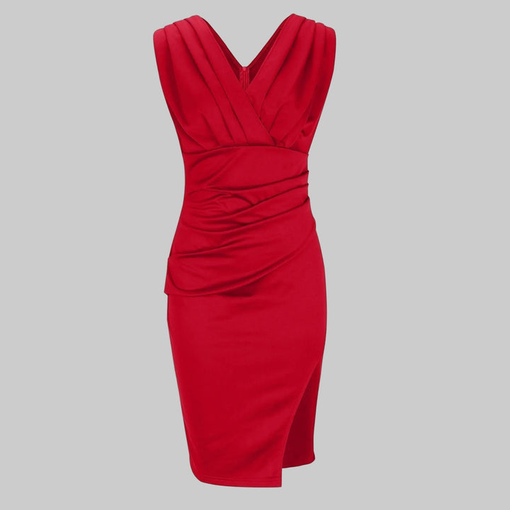 Brenda | Vestido ajustado con cuello en V