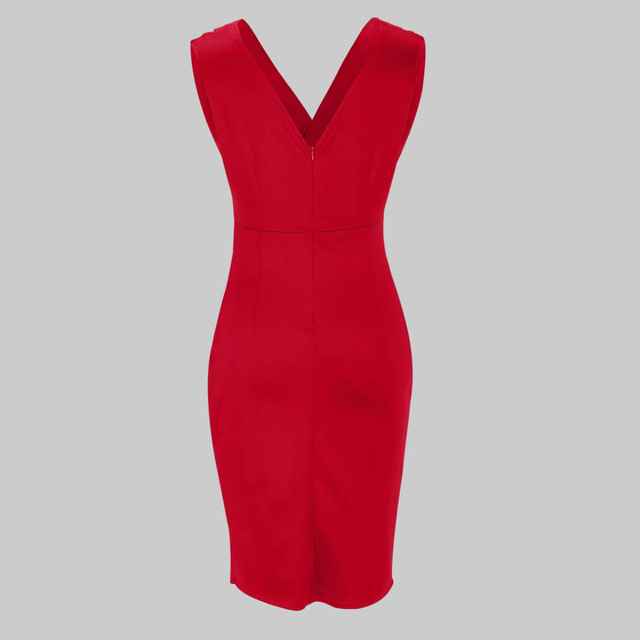 Brenda | Vestido ajustado con cuello en V