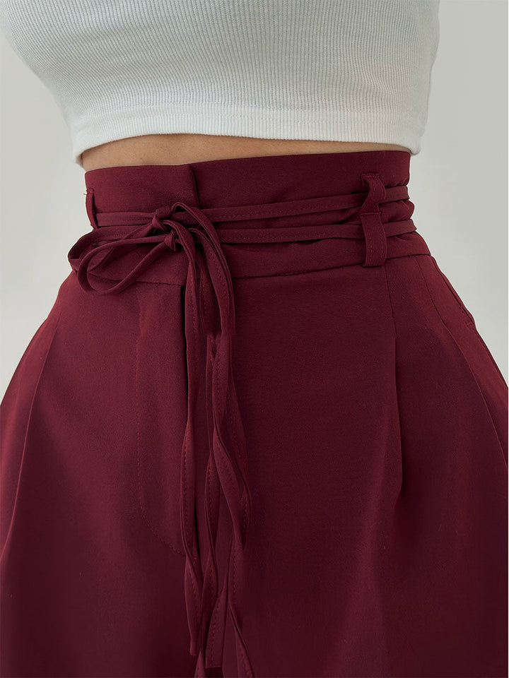 Stefania | Pantalón de tiro alto y pierna ancha