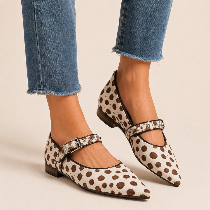 Leo | Zapatillas Planas con Estampado de Leopardo