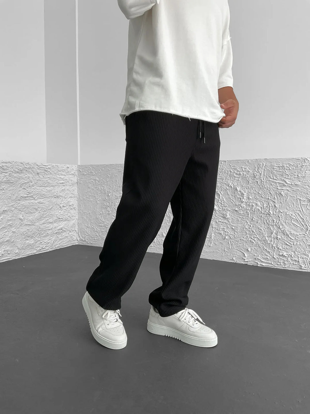 Żelisław | Pantalón holgado de canalé