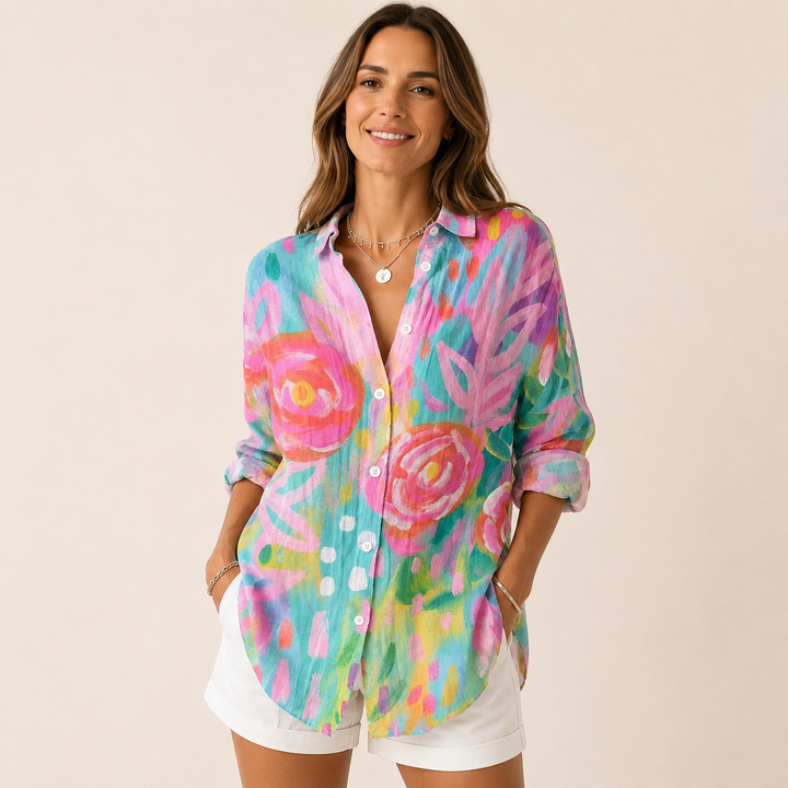 Ewelina | Blusa Estampada de Colores