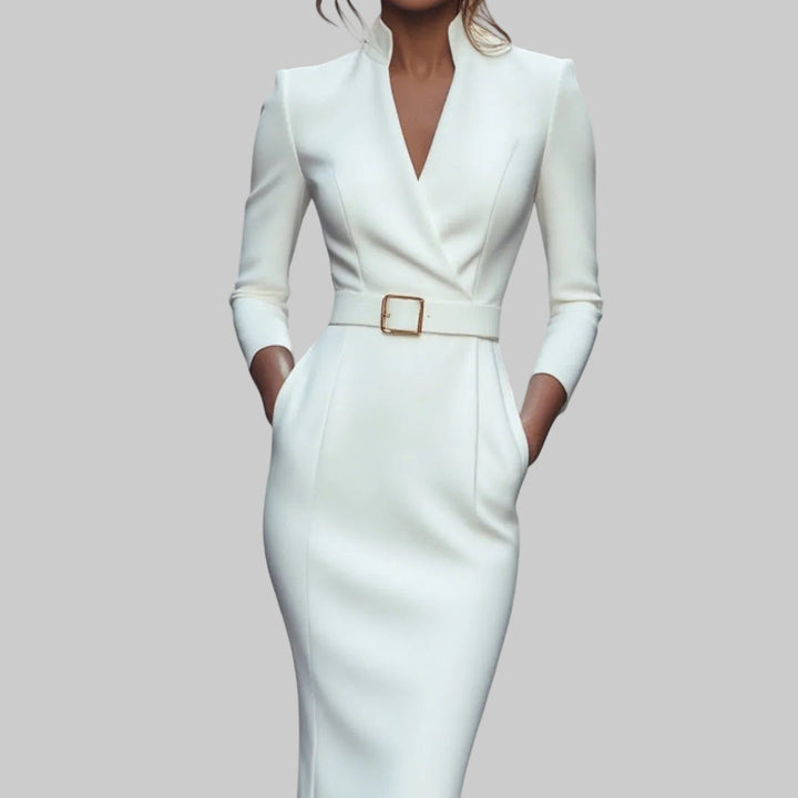 Mandarín | Elegante vestido negro