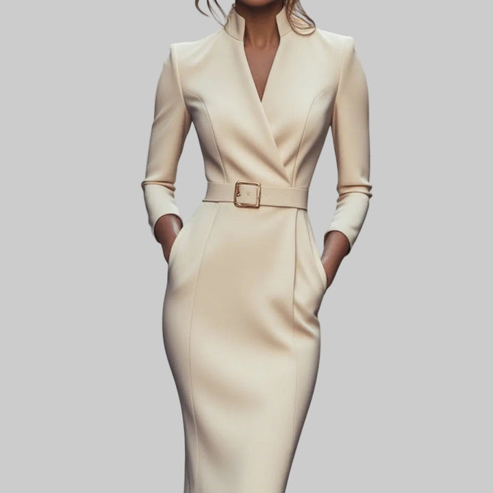 Mandarín | Elegante vestido negro