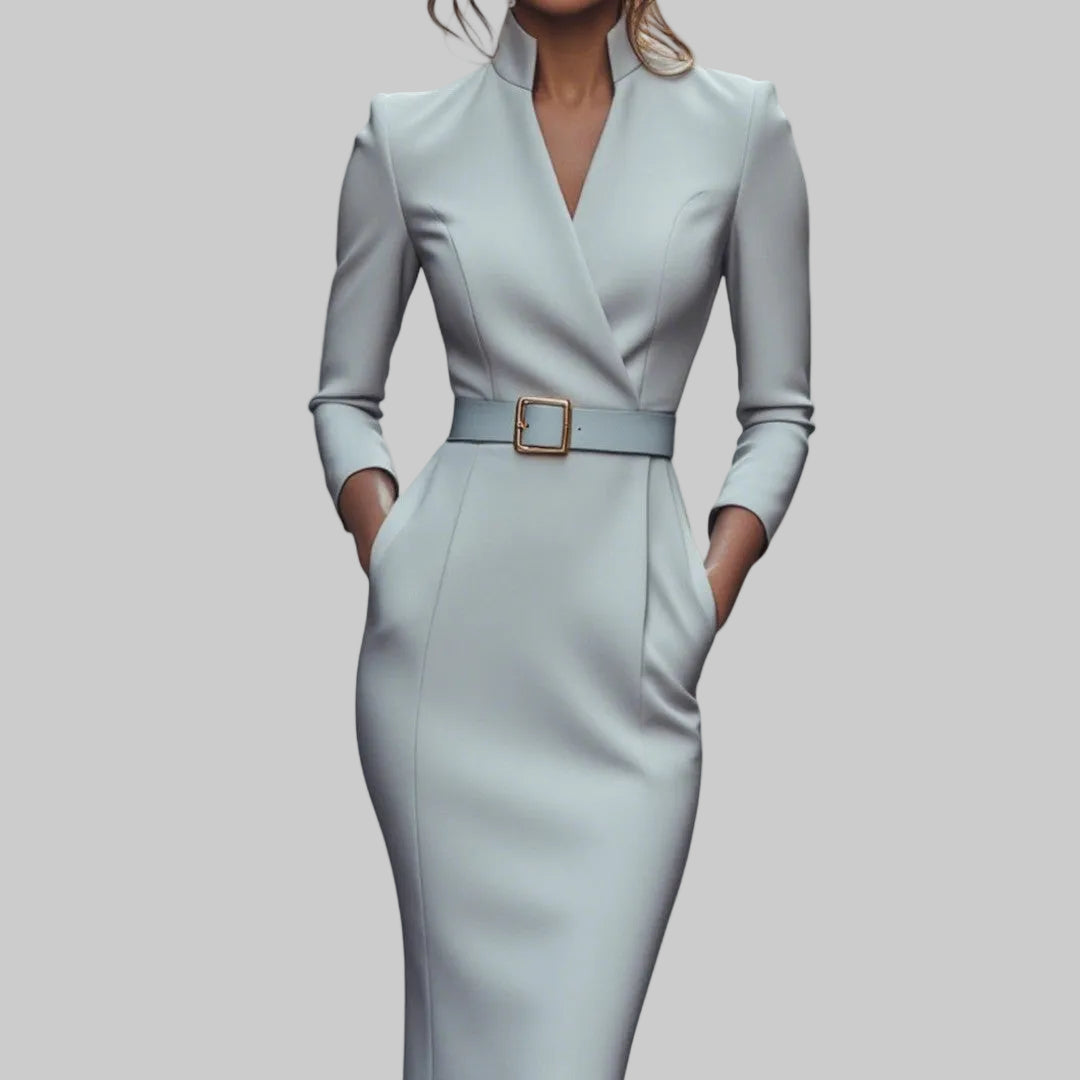 Mandarín | Elegante vestido negro