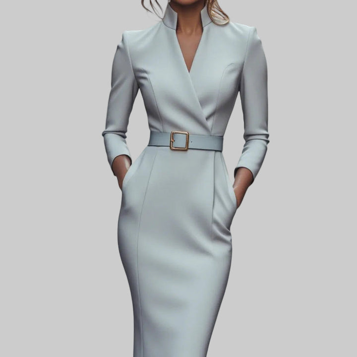 Mandarín | Elegante vestido negro