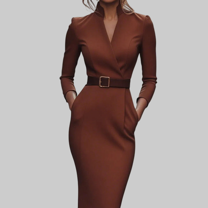 Mandarín | Elegante vestido negro