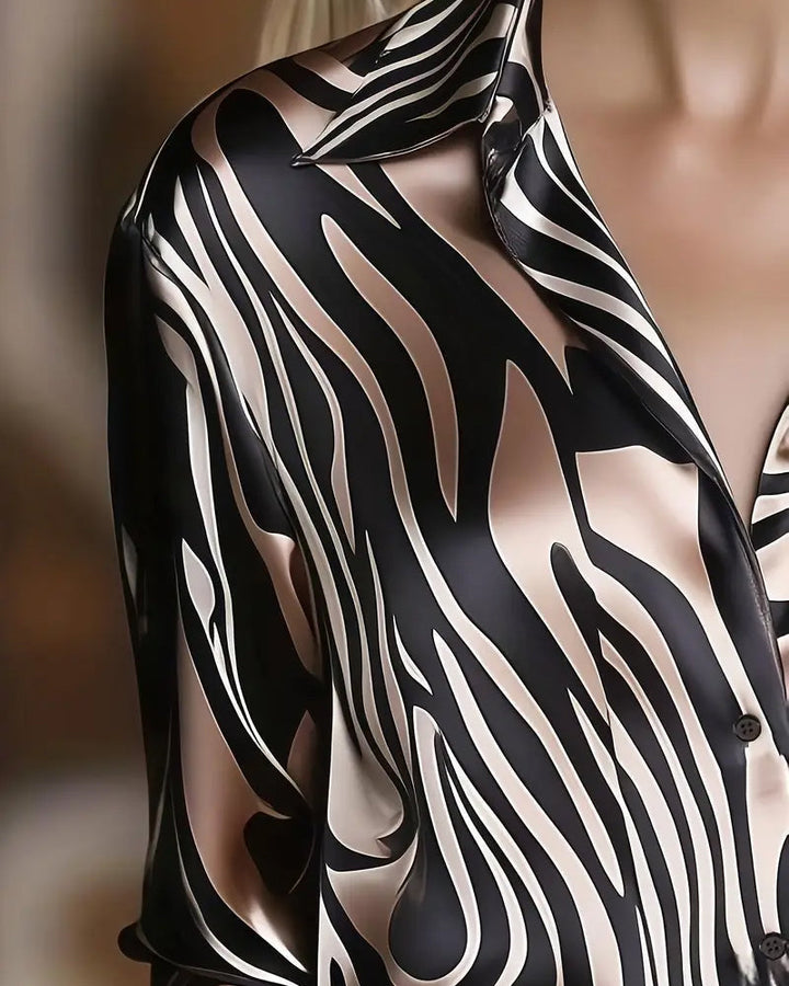 Cebra | Camisa elegante y chic con un estampado llamativo
