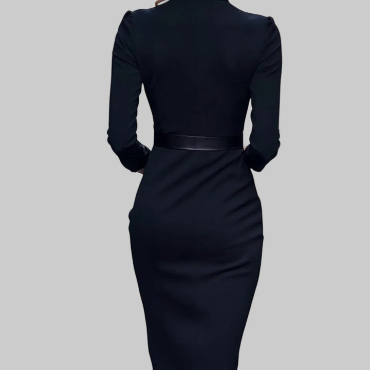 Mandarín | Elegante vestido negro