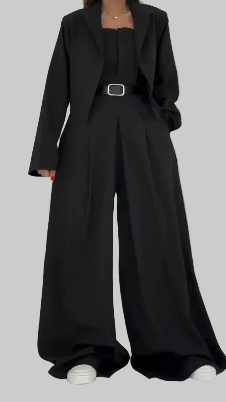 Justyna | Elegante Traje Negro