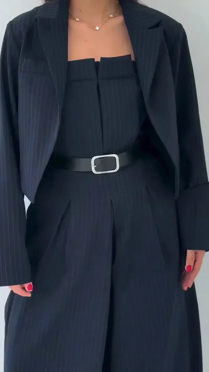Justyna | Elegante Traje Negro