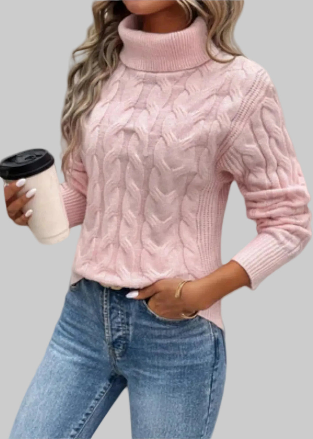 Amelia | Jersey de cuello alto elegante