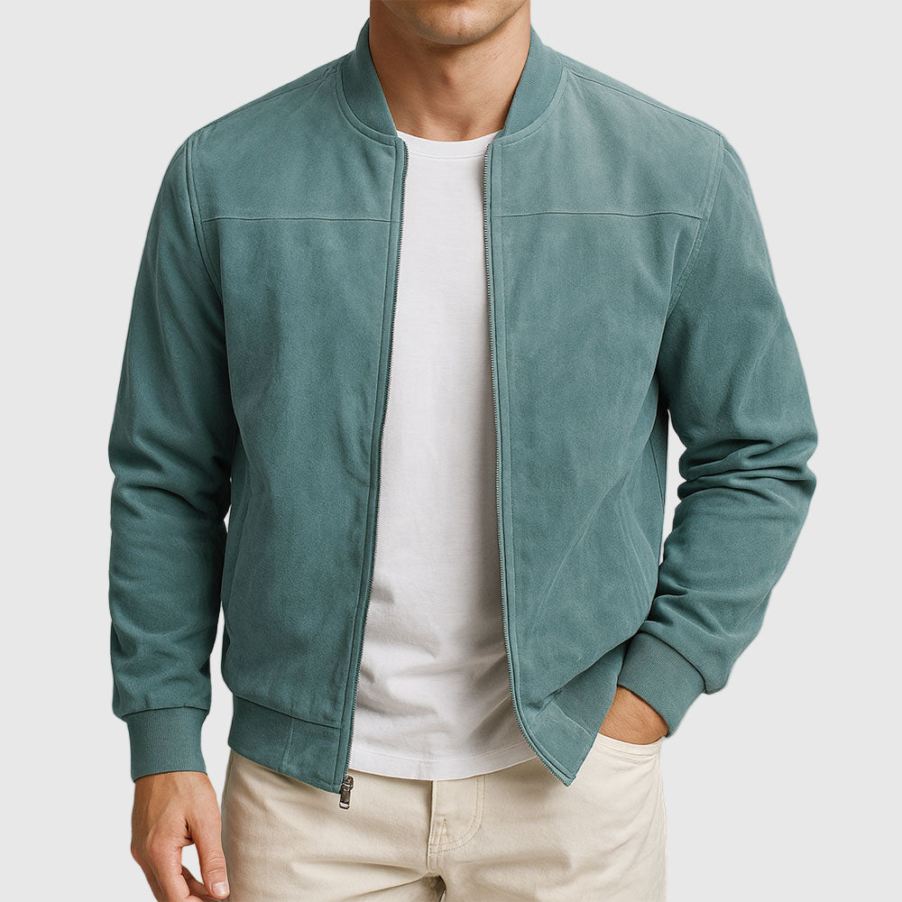 Daniel | Chaqueta de cuero afelpado