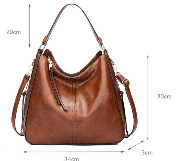 Romy | Bolso de Hombro de Cuero