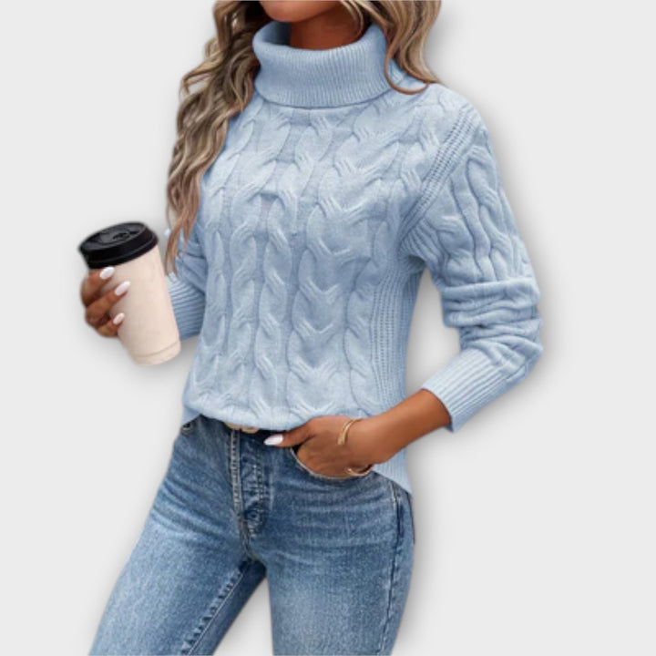 Amelia | Jersey de cuello alto elegante