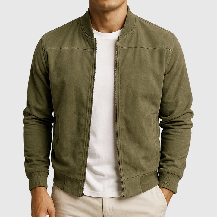 Daniel | Chaqueta de cuero afelpado