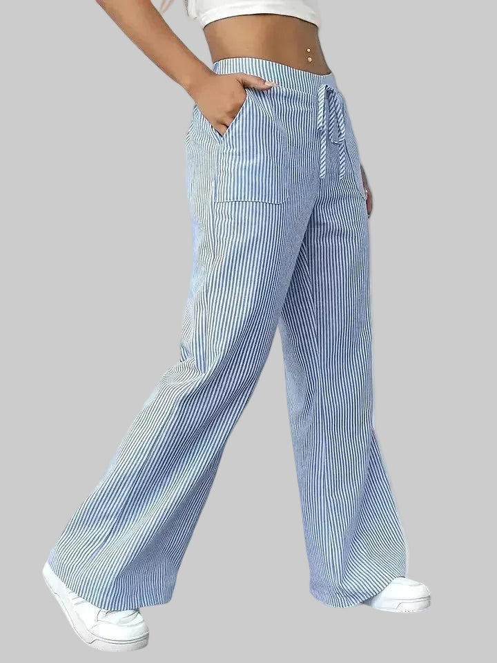 Dominique | Pantalones Cómodos de Pierna Ancha