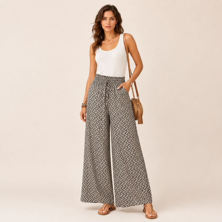 Raquel | Pantalones anchos de pernera ancha