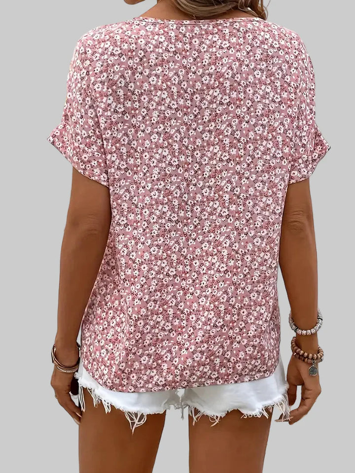 Izabella | Blusa elegante con estampado floral
