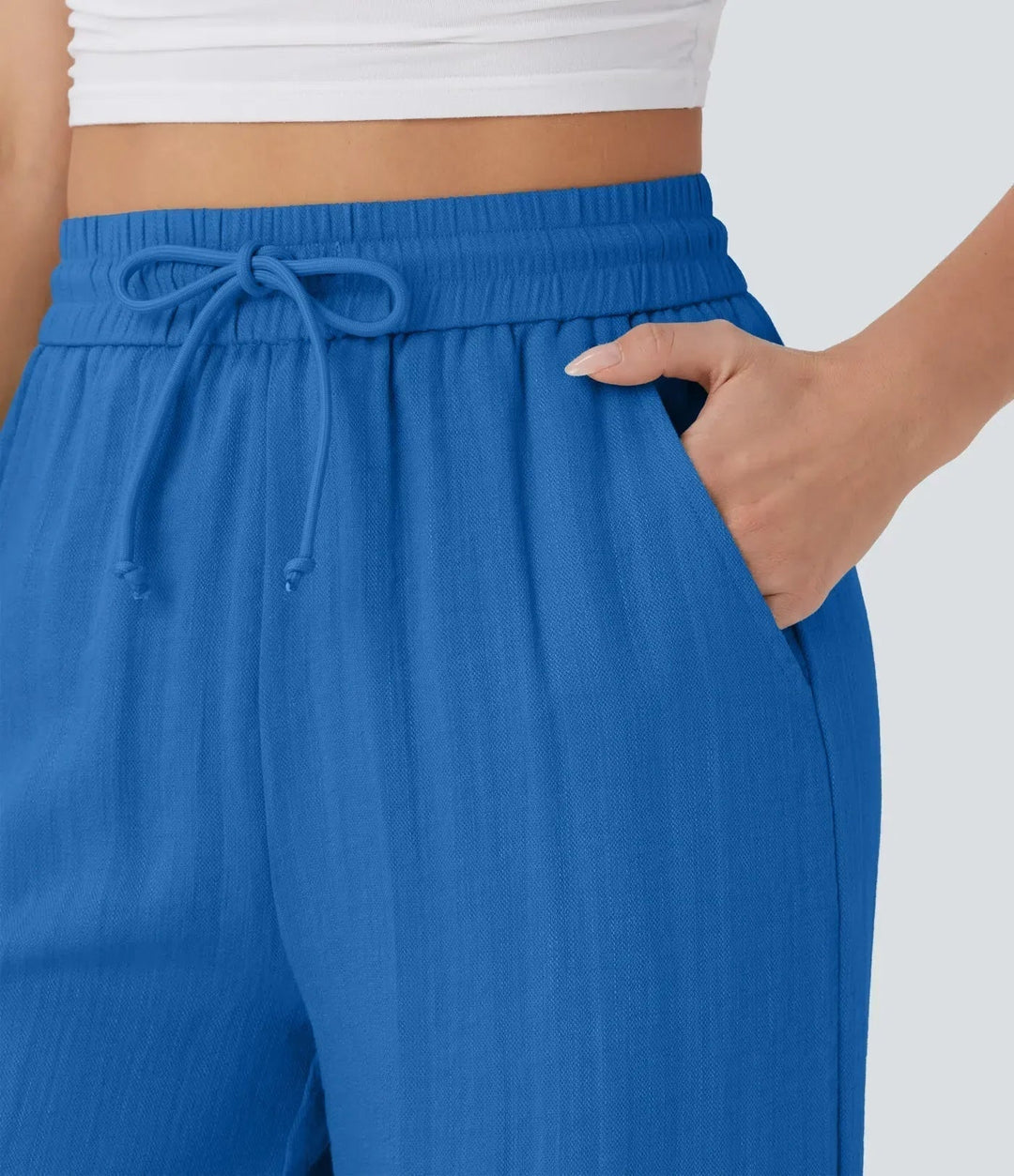 Zafeiria | Elegantes Pantalones de Lino