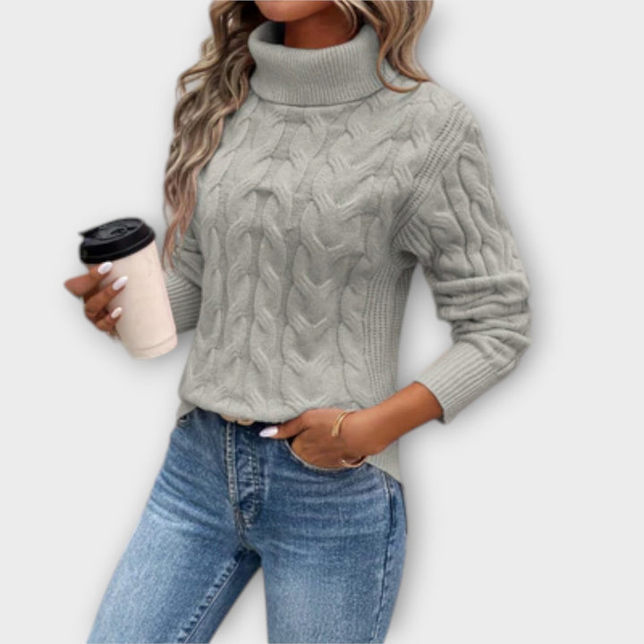 Amelia | Jersey de cuello alto elegante