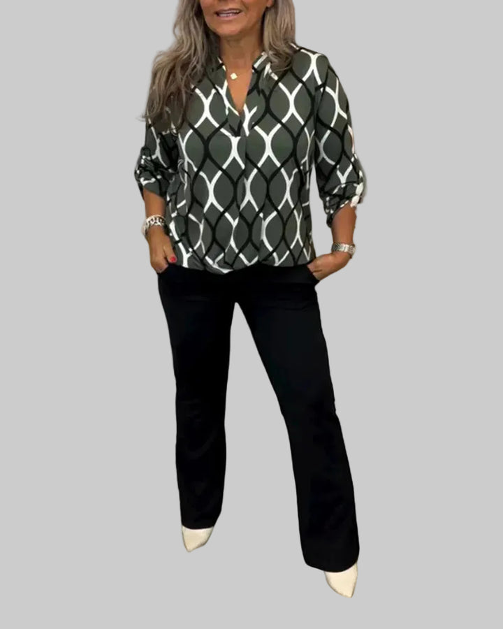 Noras | Blusa estampada gráfica
