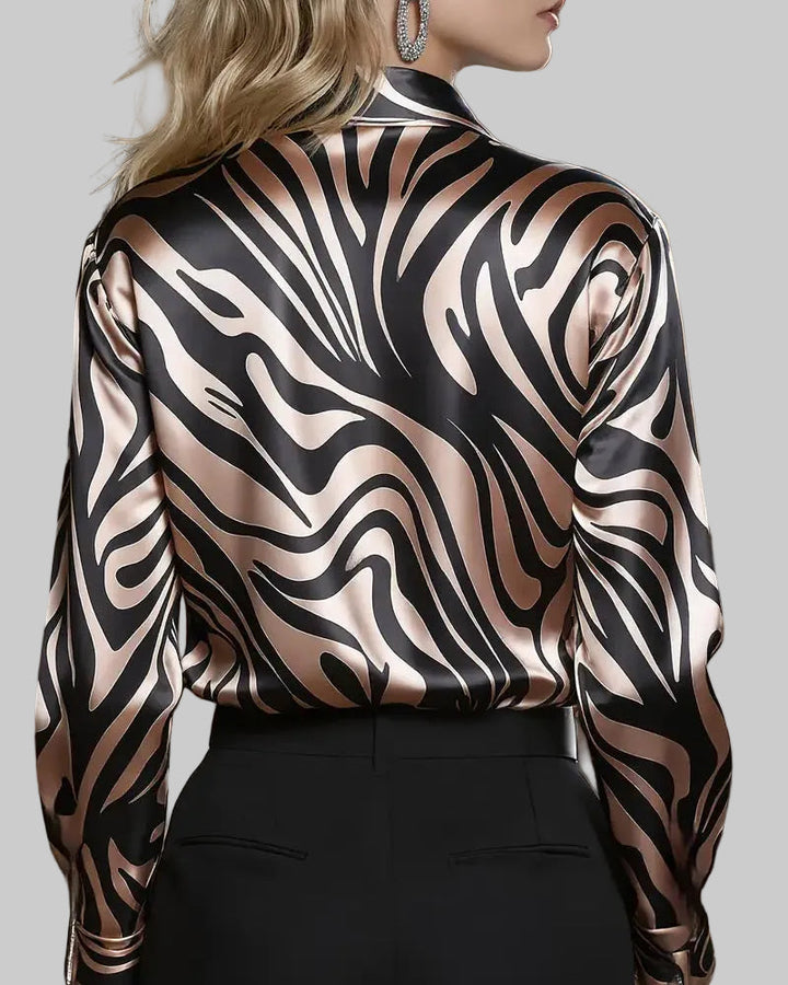 Cebra | Camisa elegante y chic con un estampado llamativo