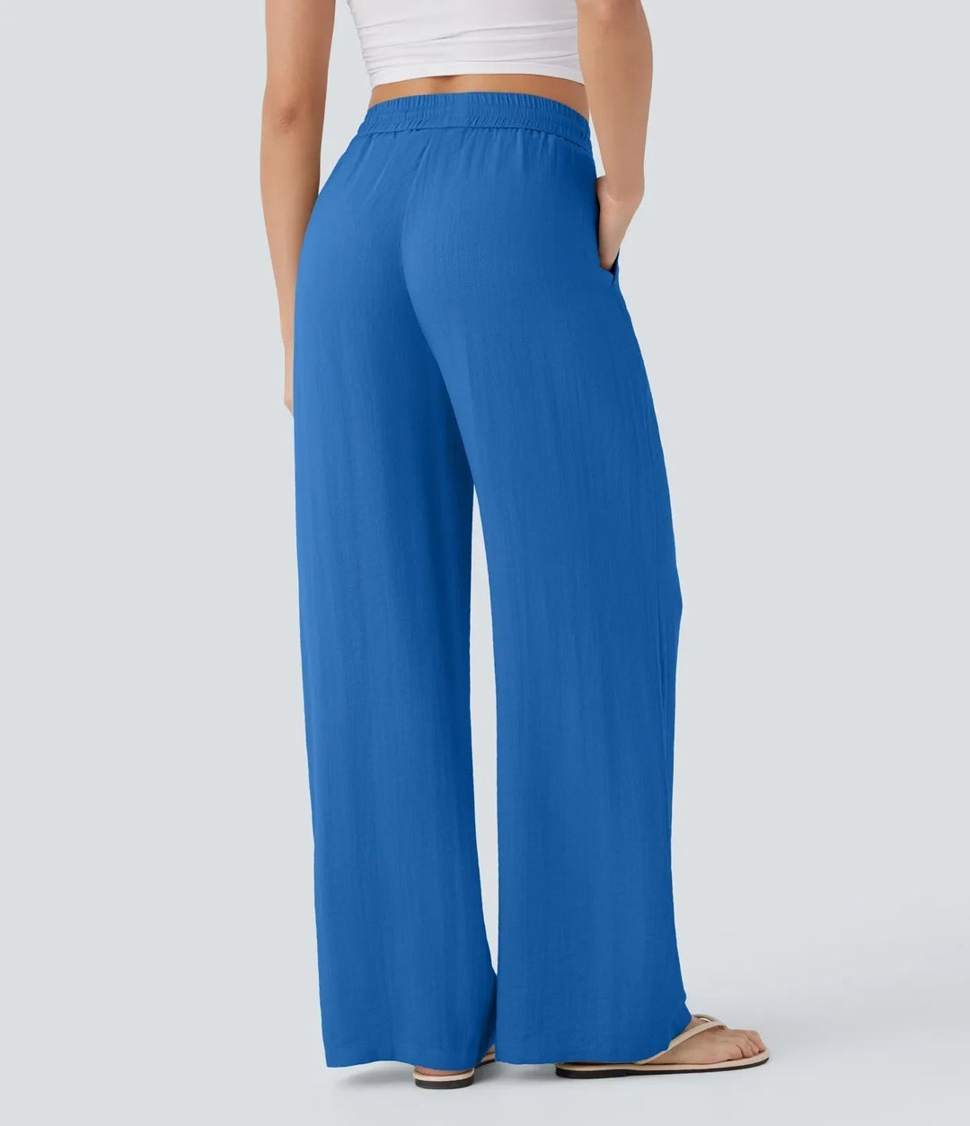 Zafeiria | Elegantes Pantalones de Lino