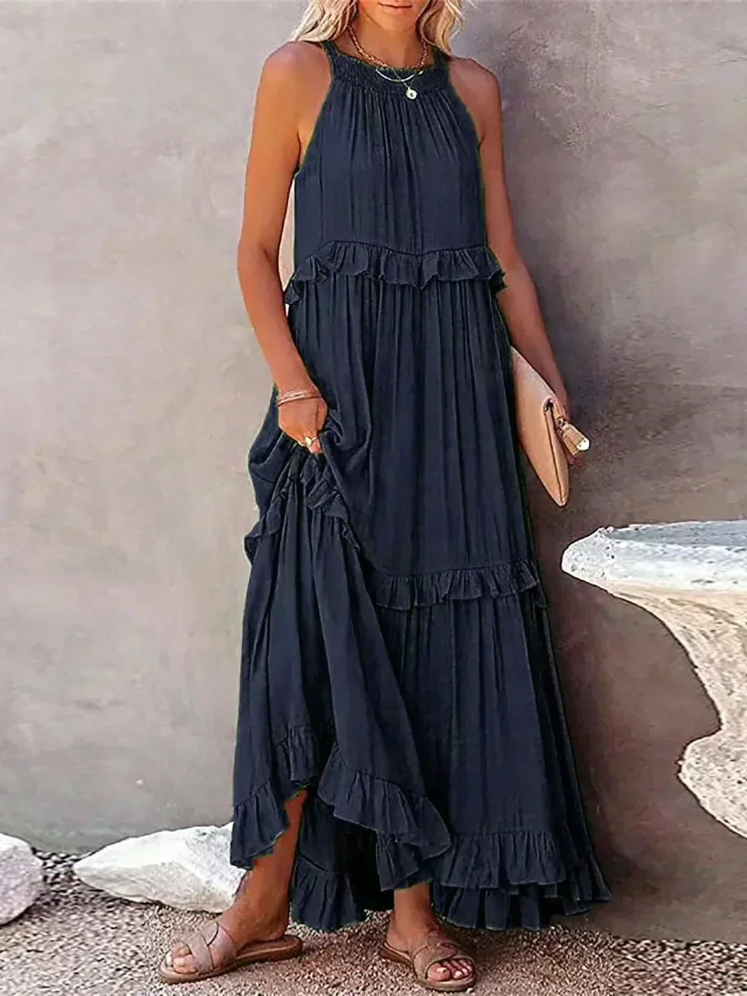 Aneta | Vestido elegante sin mangas