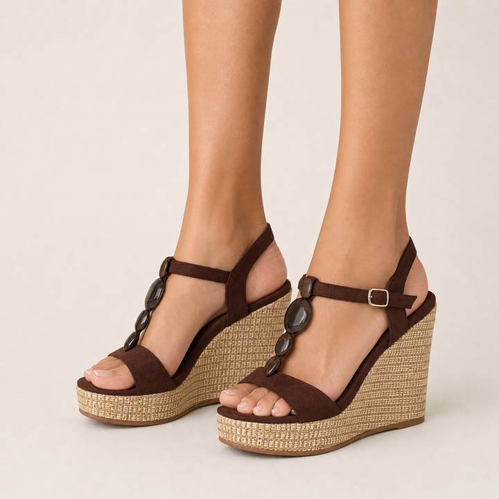 Freya | Sandalias Marrones de Lujo y Comodidad