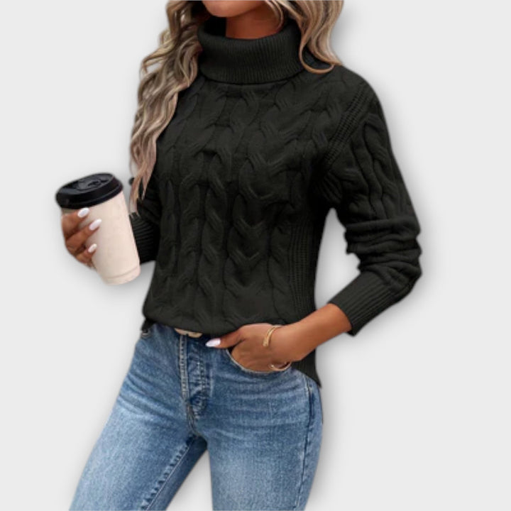 Amelia | Jersey de cuello alto elegante