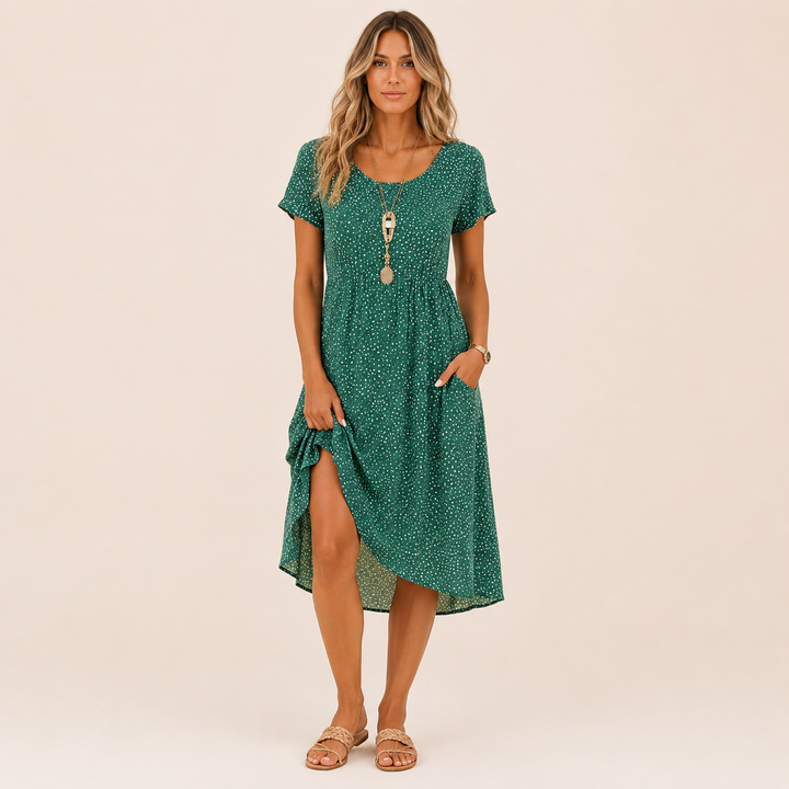 Esperanza | Vestido Bohemio Vintage con Estampado Floral