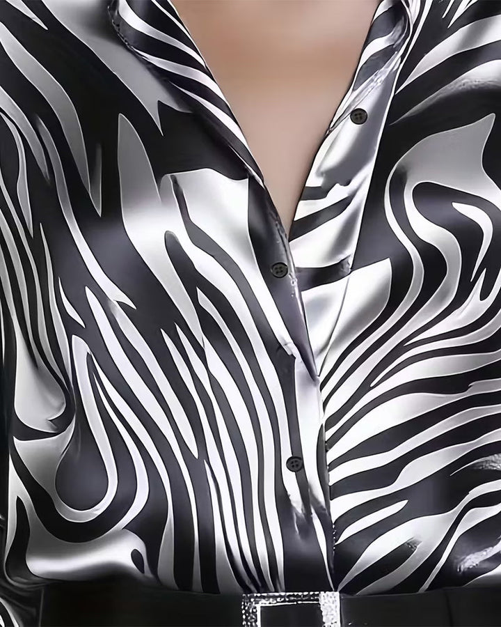 Cebra | Camisa elegante y chic con un estampado llamativo
