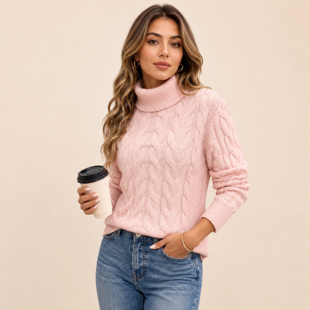 Amelia | Jersey de cuello alto elegante