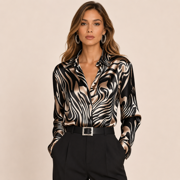 Cebra | Camisa elegante y chic con un estampado llamativo