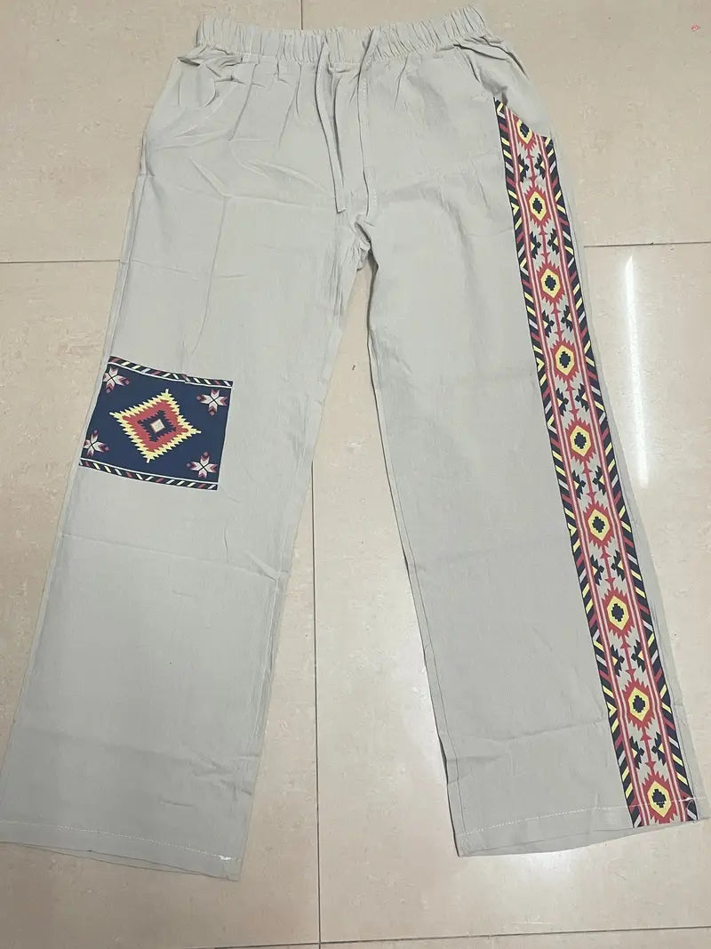 Jastrzeń | Pantalón con Estampado Étnico