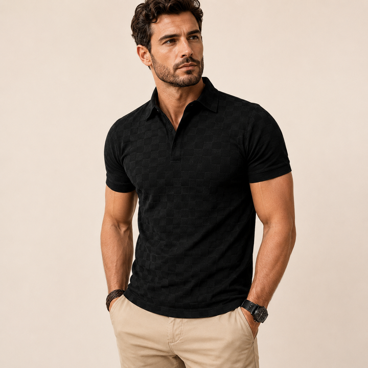 Camiseta con estampado de ajedrez | Estilo informal