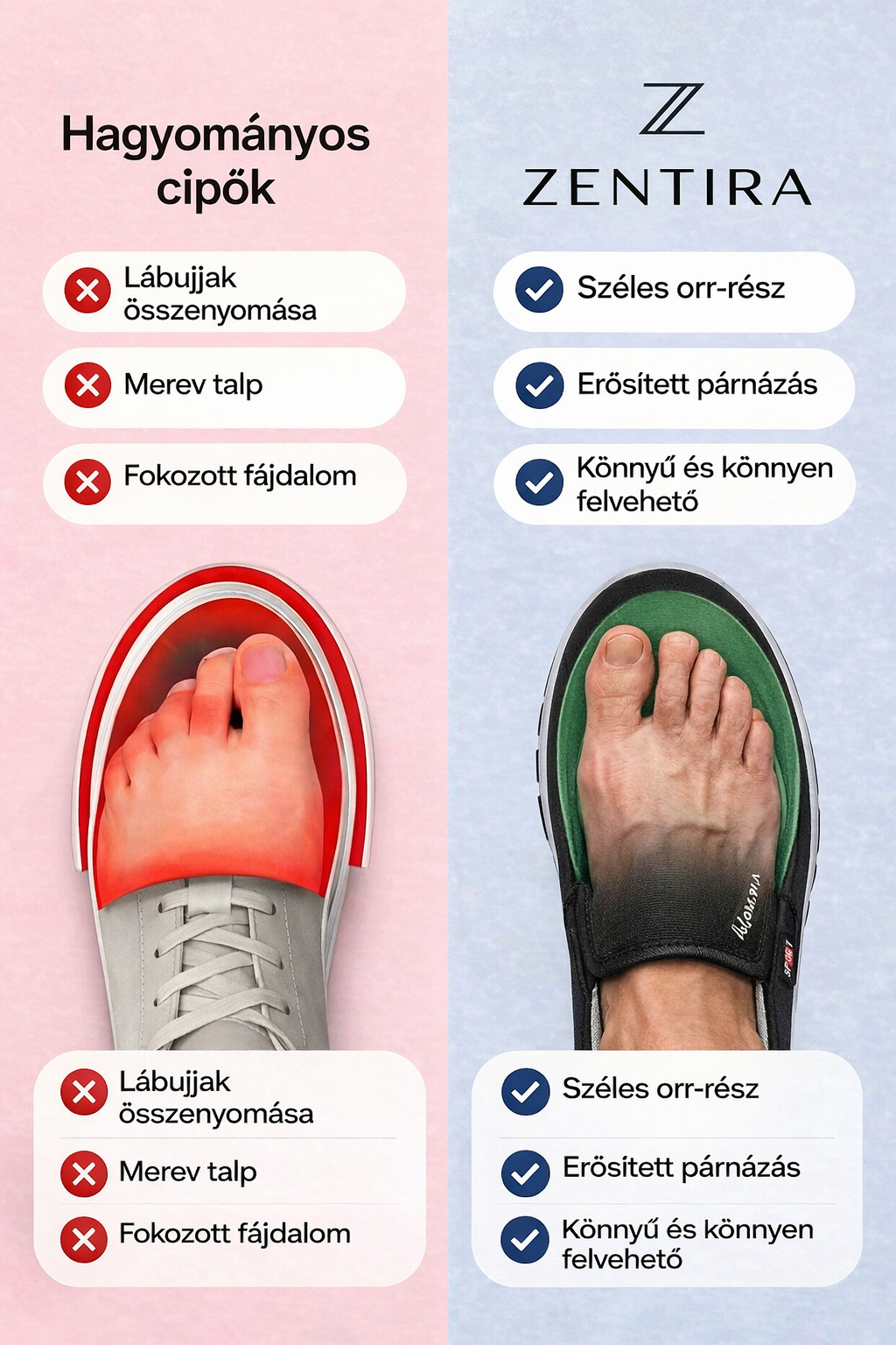 Rendell | Zapatillas de senderismo de diseño ortopédico