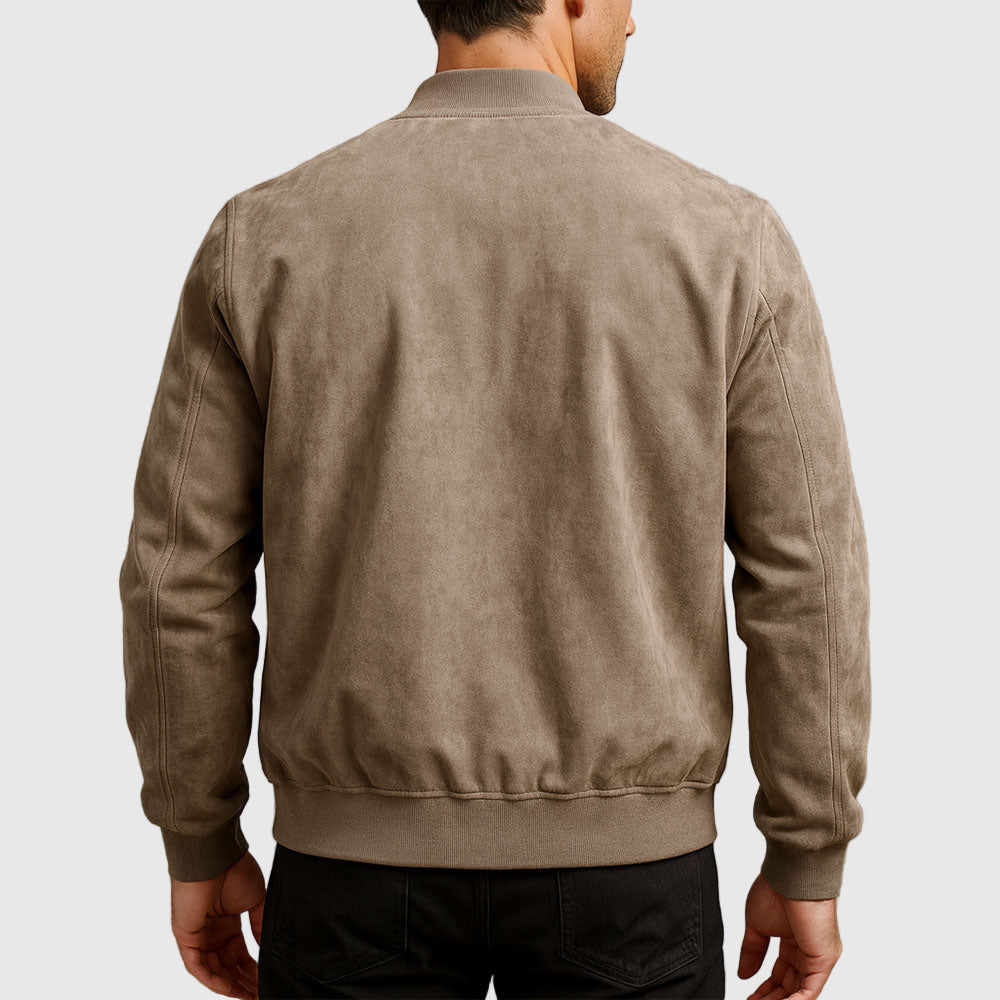 Daniel | Chaqueta de cuero afelpado