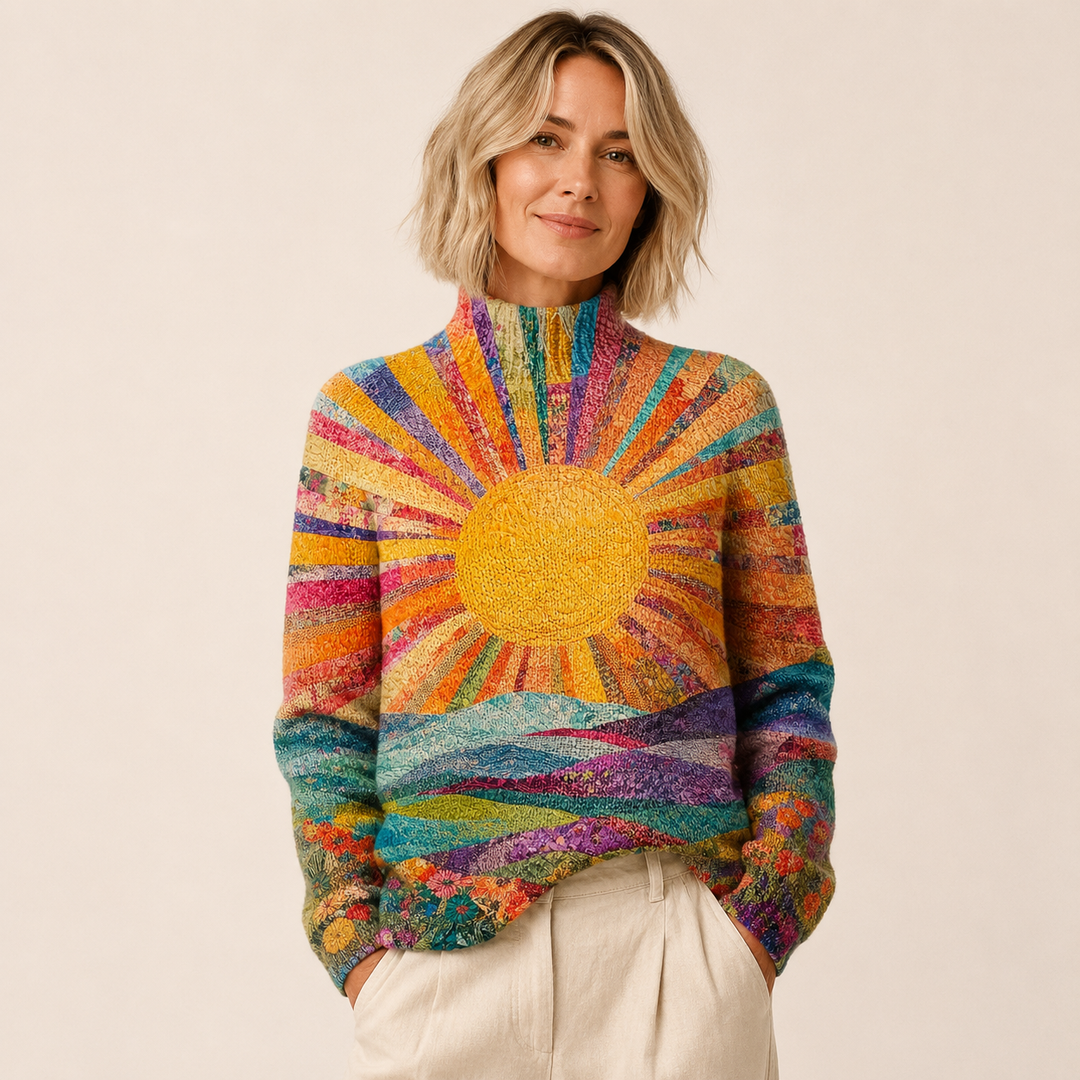 Botan | Jersey de cuello alto con estampado elegante