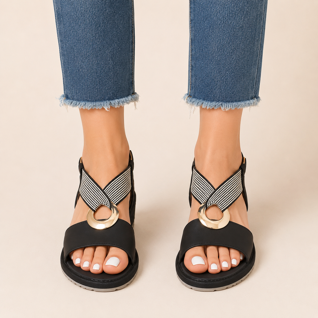 Gabriela | Sandalias Planas Premium