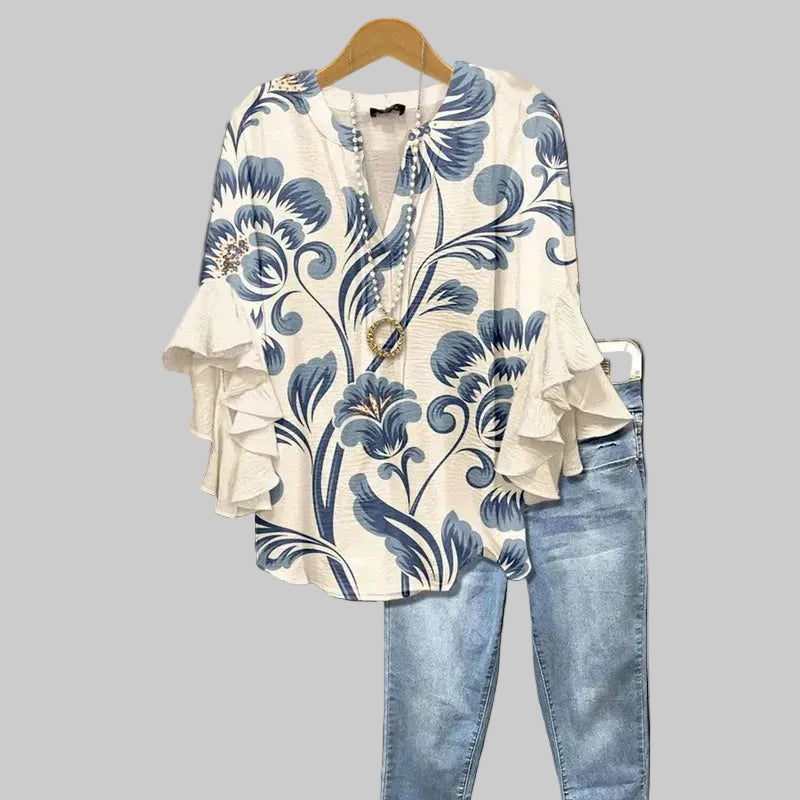Marlene | Blusa Floral Elegante
