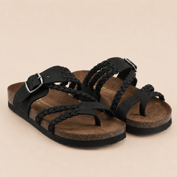 Margarida | Sandalias bio con tiras trenzadas