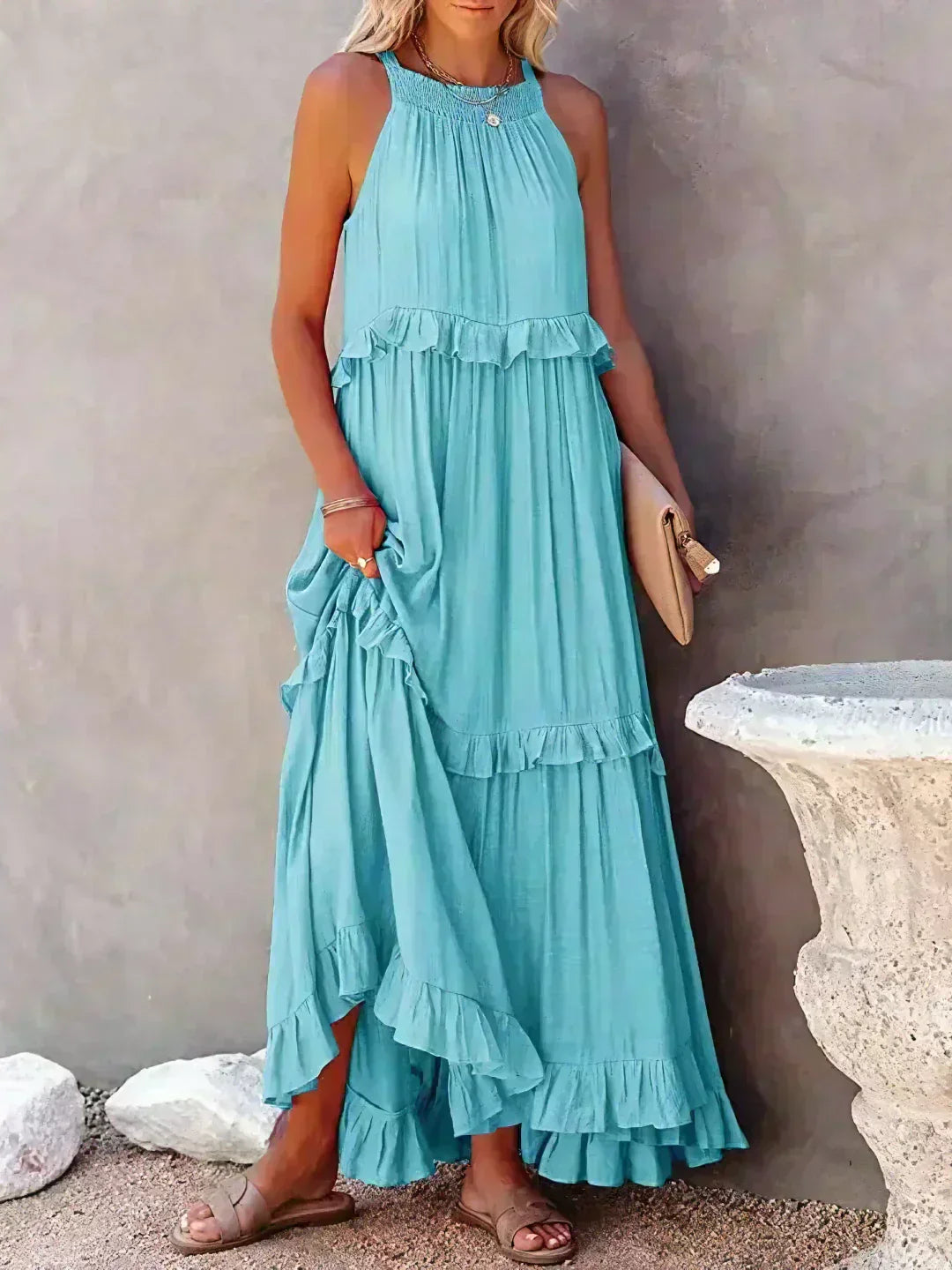 Aneta | Vestido elegante sin mangas