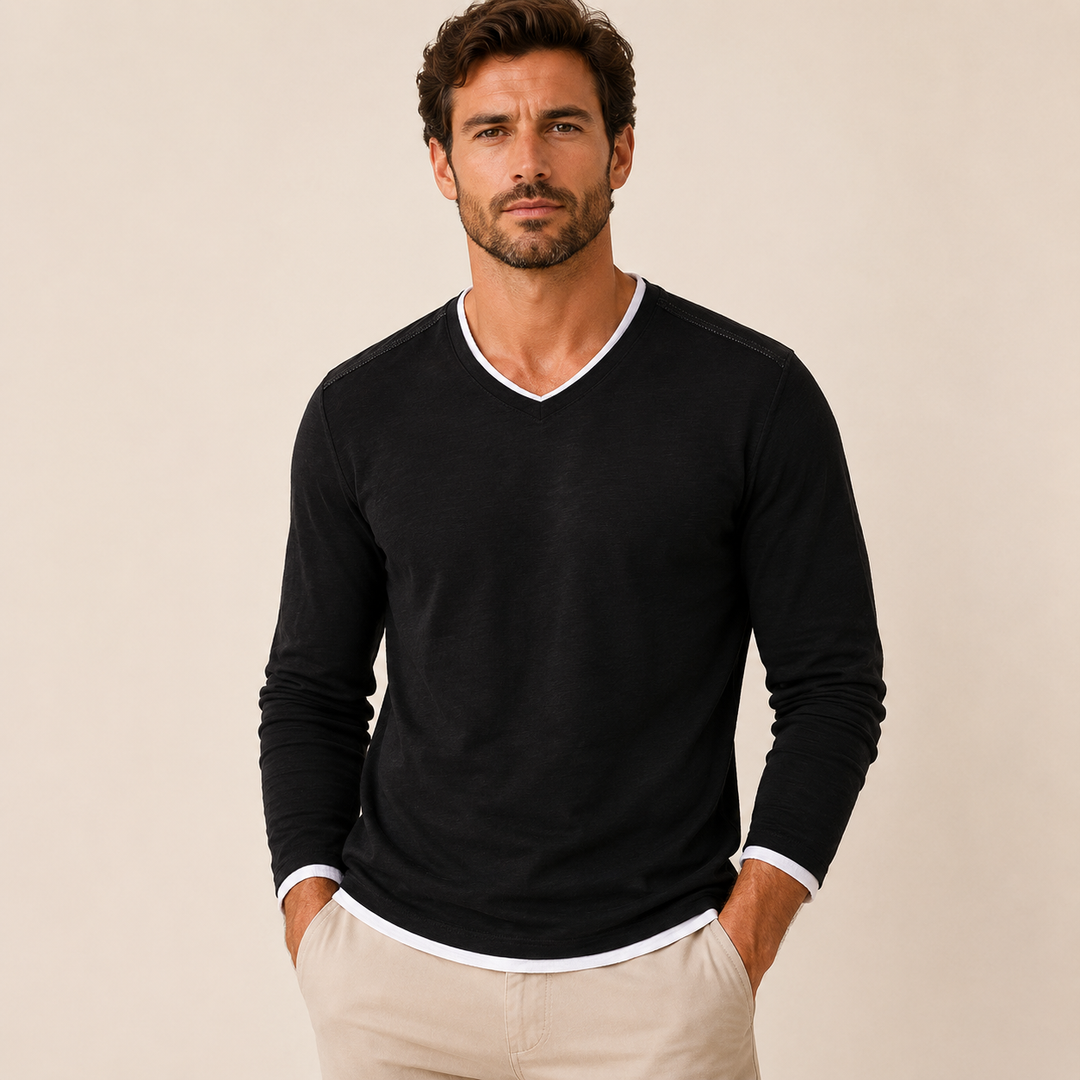 Natan | Camiseta de Manga Larga de Algodón