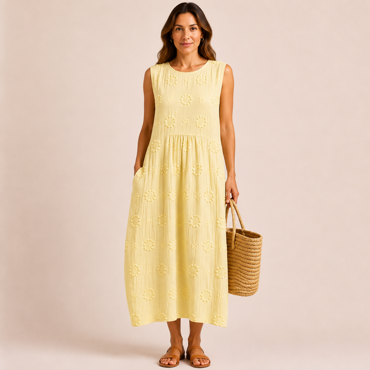 Elara | Vestido Midi Sin Mangas