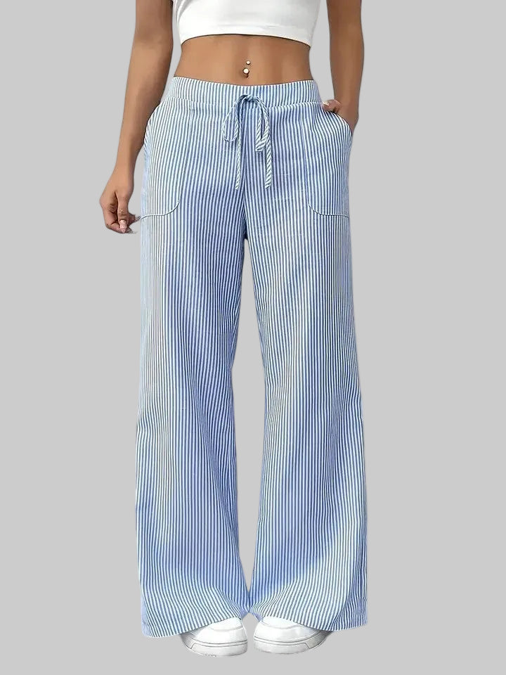 Dominique | Pantalones Cómodos de Pierna Ancha