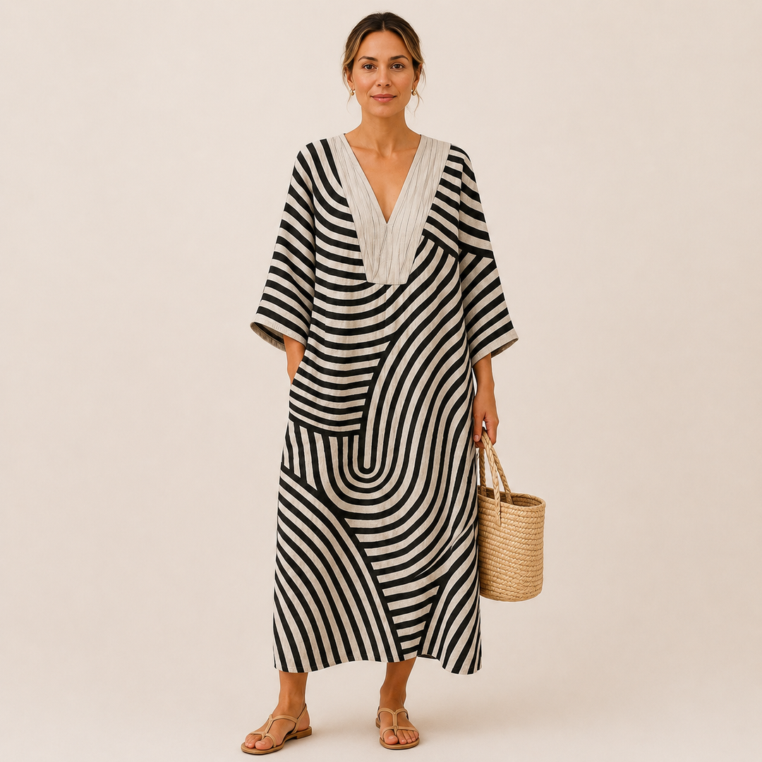 Sofie | Vestido con estampado geométrico