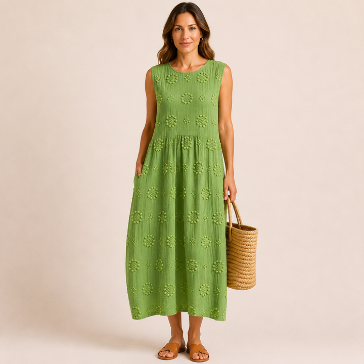 Elara | Vestido Midi Sin Mangas